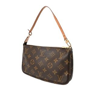 Louis Vuitton Accessory Brown Monogram Canvas Pouch